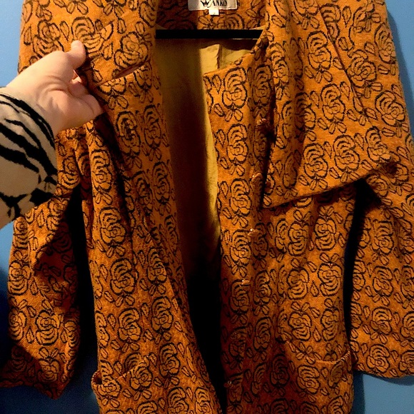 Unique Vintage Sparkly Wool Dress - Picture 5 of 7